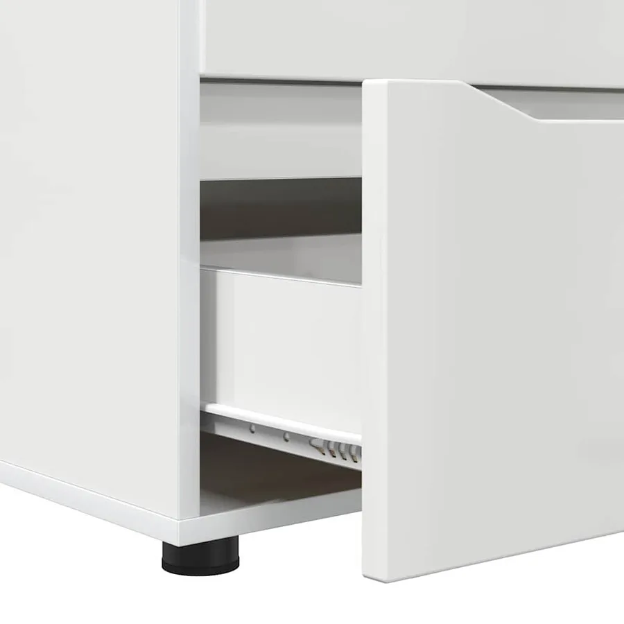 Armoire de rangement Blanc brillant 60 x 48 x 57 cm - 9