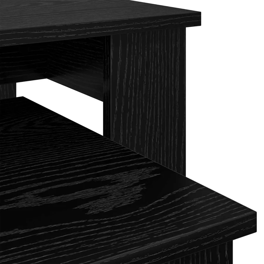 Ensemble de tables basses 2 pcs Chêne noir Bois d'ingénierie - 11