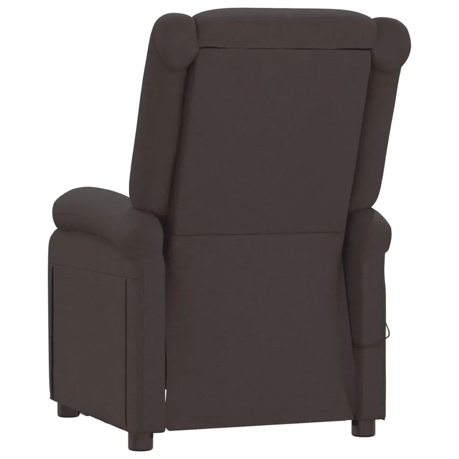 Fauteuil inclinable électrique Marron foncé Tissu - 6