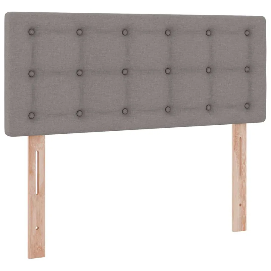Lit de rangement LED avec matelas Taupe 120 x 200 cm Tissu - 8