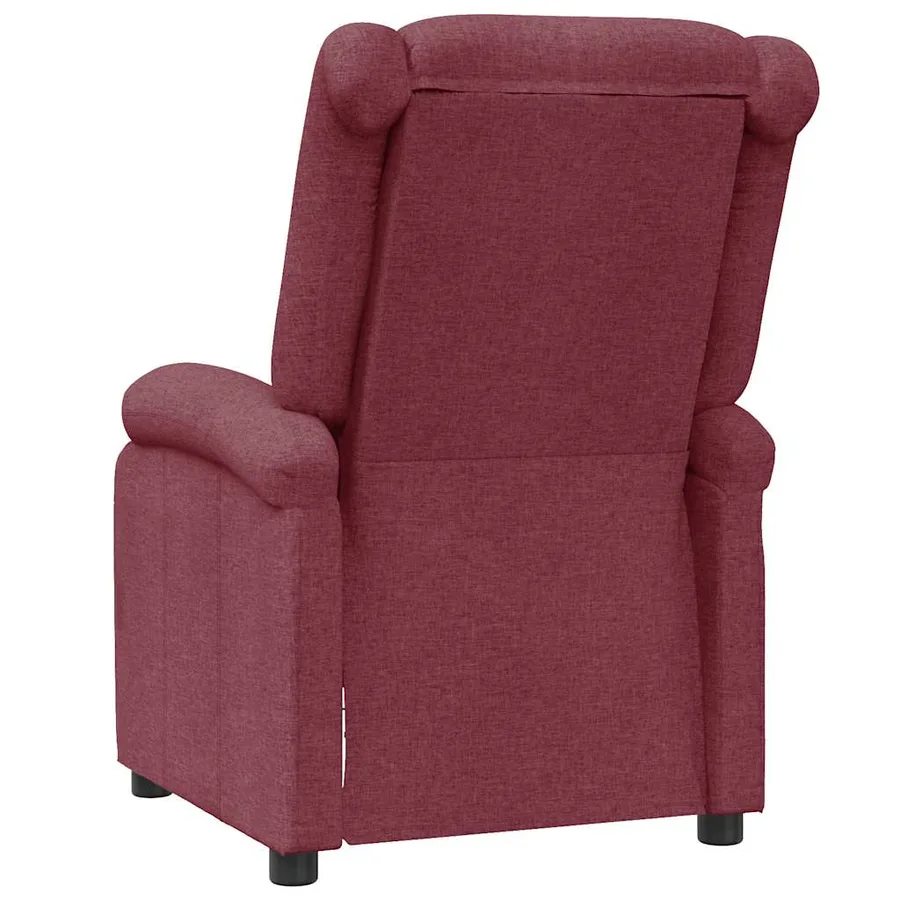 Fauteuil inclinable Rouge bordeaux Tissu - 5