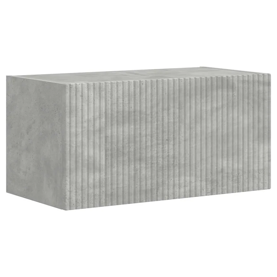Ensemble meuble TV 4 pcs Gris béton Bois d'ingénierie - 7