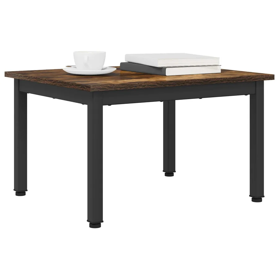 Table basse Chêne Fumé 60 x 50 x 36 cm Bois d'ingénierie - 3