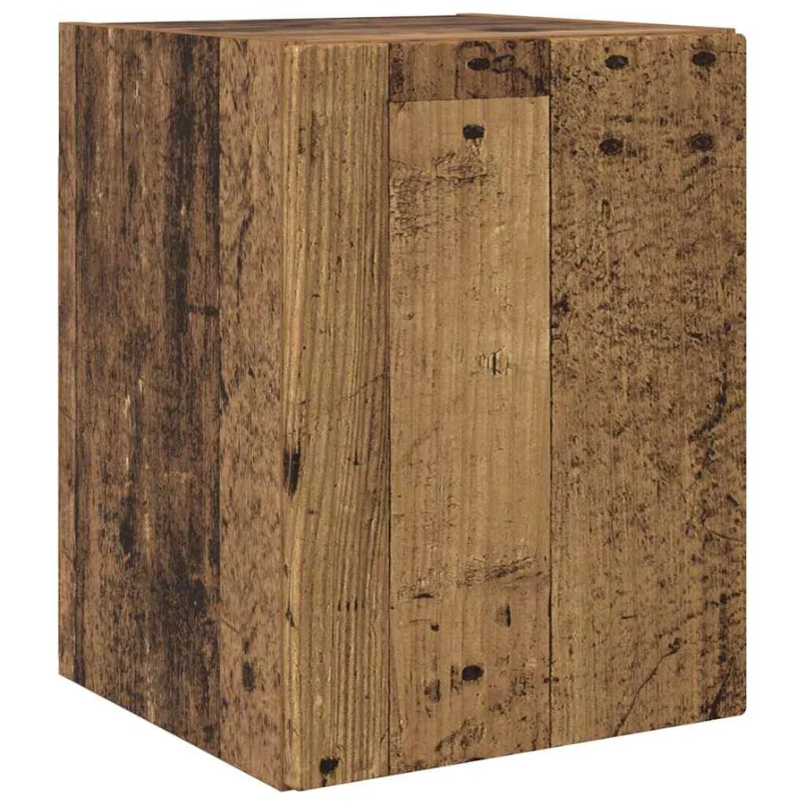 Meuble TV mural Montage mural 2 pcs Bois Ancien 30 x 31 x 40 cm - 5
