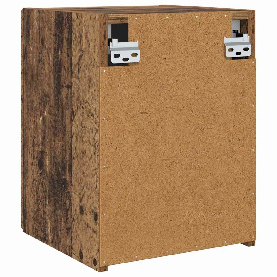 Meuble TV mural Montage mural 2 pcs Bois Ancien 30 x 31 x 40 cm - 9