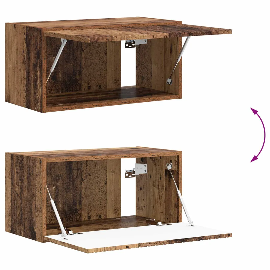 Ensemble meuble TV 4 pcs Bois ancien Bois d'ingénierie - 11
