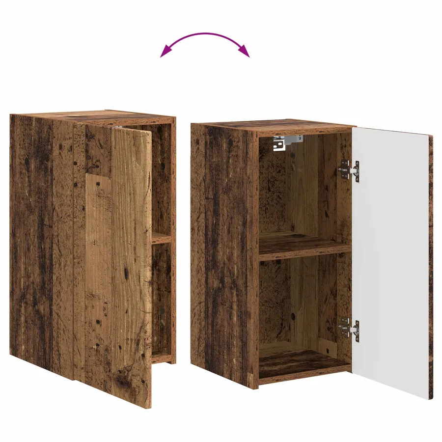 Ensemble meuble TV 4 pcs Bois ancien Bois d'ingénierie - 12