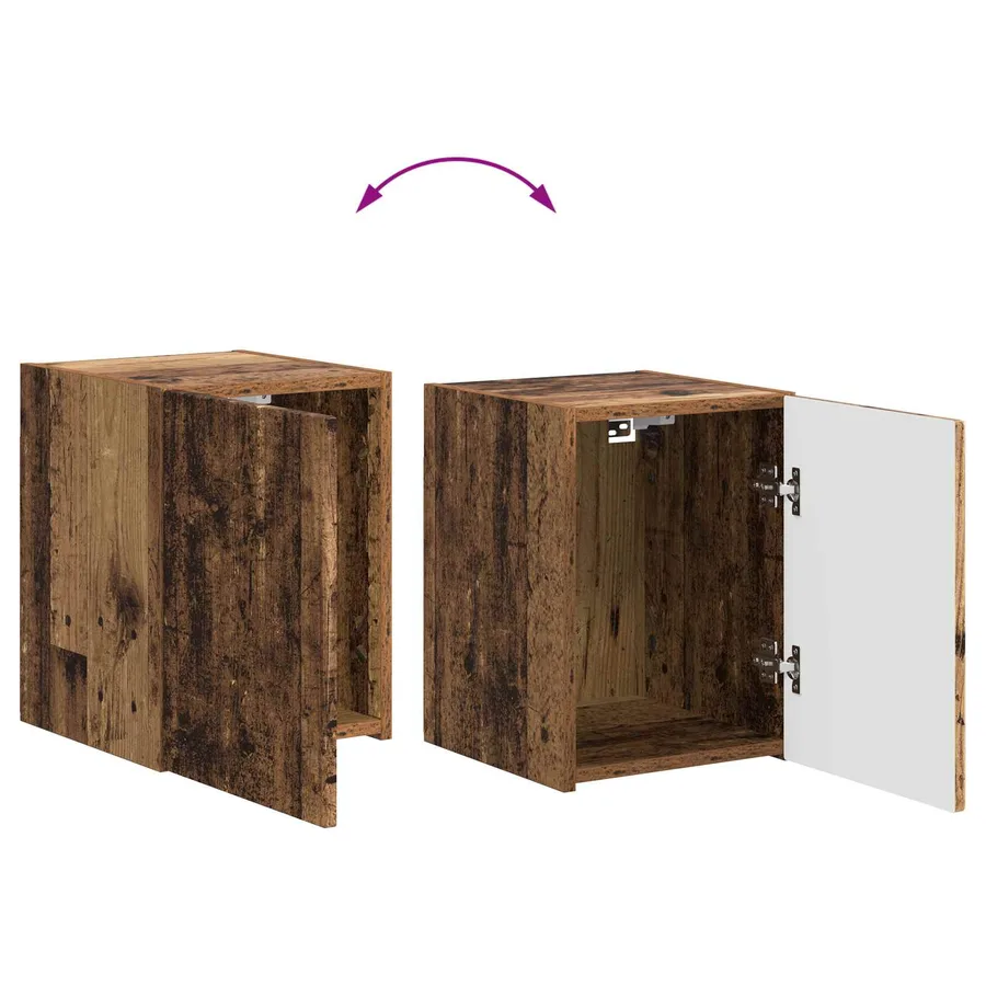 Ensemble meuble TV 4 pcs Bois ancien Bois d'ingénierie - 13
