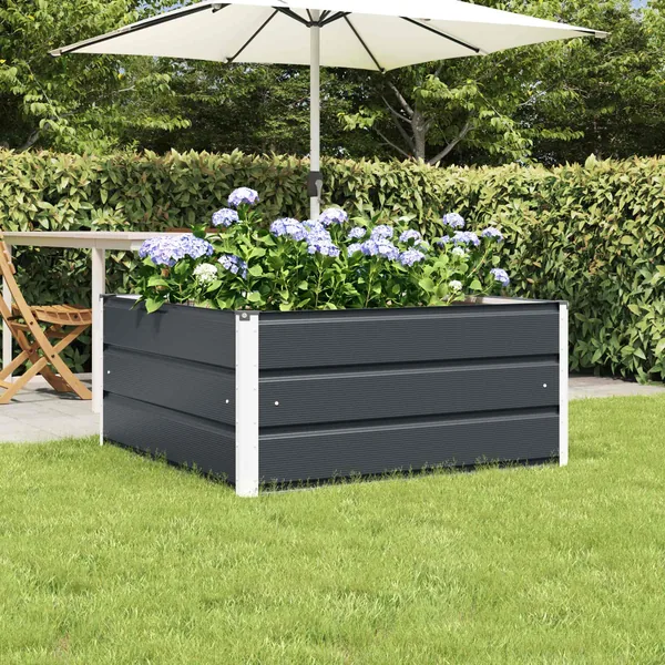 Jardinière Anthracite 100 x 100 x 45 cm Acier