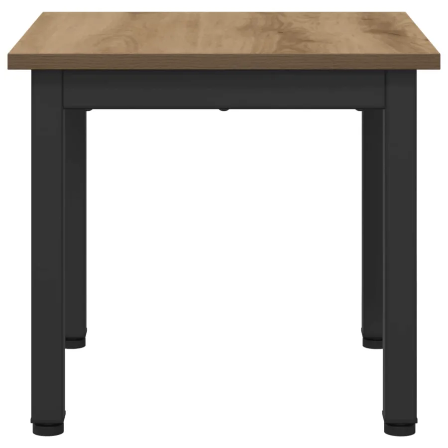 Table basse Chêne artisan 40 x 40 x 36 cm Bois d'ingénierie - 6
