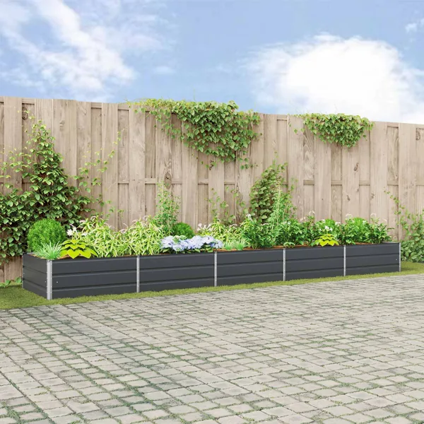 Jardinière Anthracite 480 x 100 x 45 cm Acier galvanisé