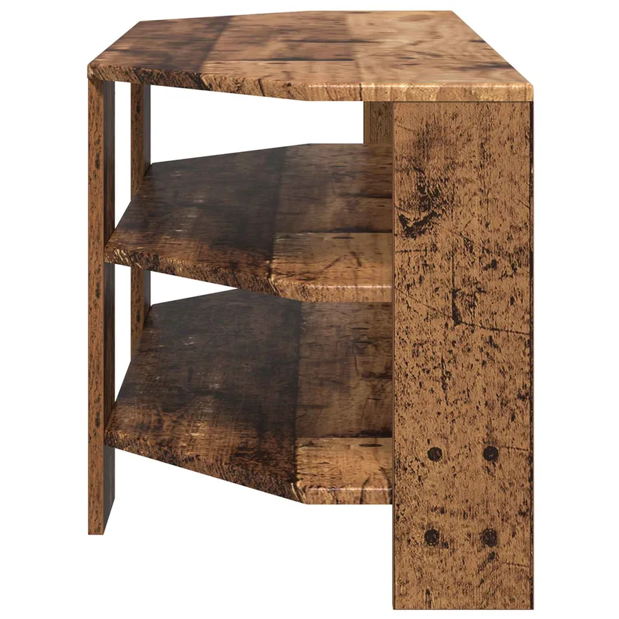 MeubleTVd'Angle Bois Ancien 102x40,5x45cm Bois d'ingénierie - 6