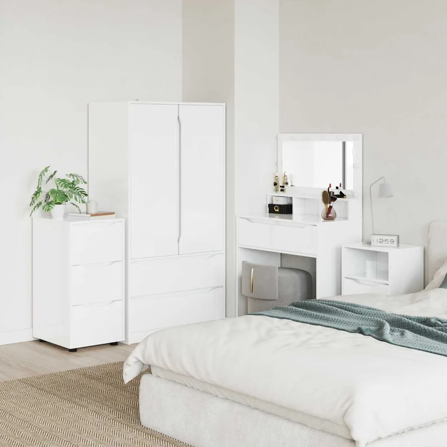 Armoire de rangement Blanc brillant 40 x 48 x 81 cm