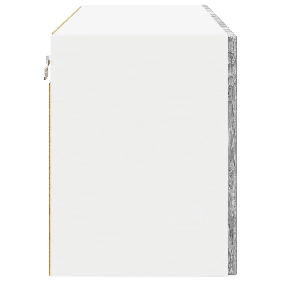 Cabinet en verre mural PORTO Gris Sonoma 60 x 31 x 40 cm - 7