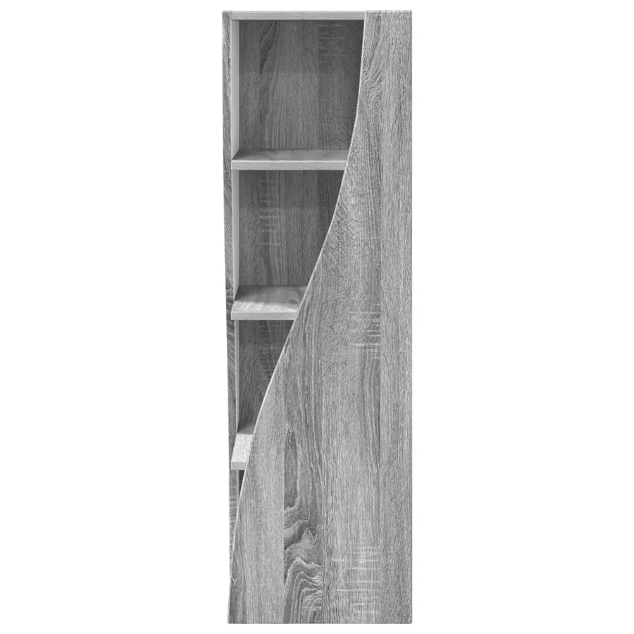 Meuble d'angle Gris Sonoma 32x32x102cm Bois d'ingénierie - 6