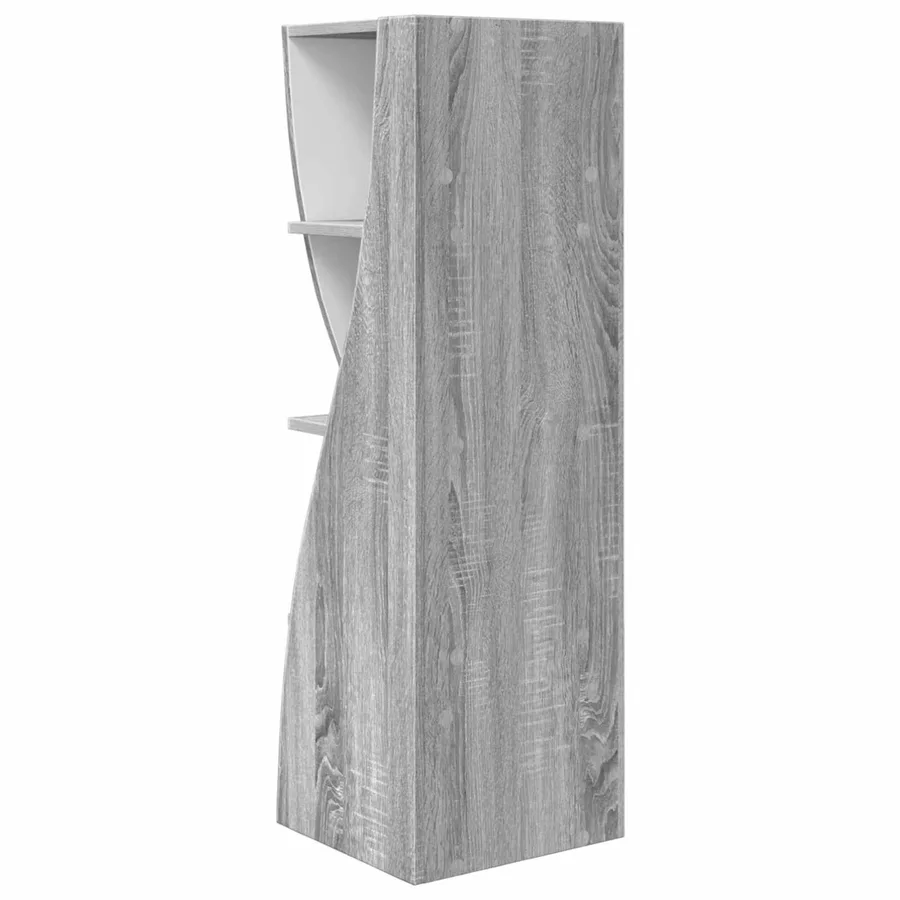Meuble d'angle Gris Sonoma 32x32x102cm Bois d'ingénierie - 7