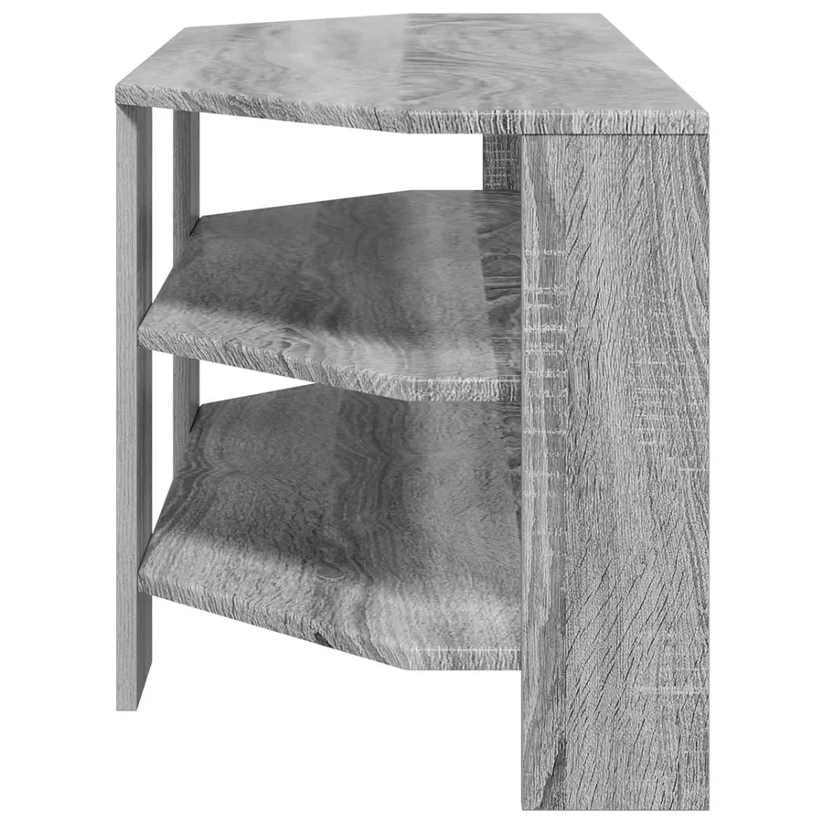 MeubleTVd'Angle Gris Sonoma 102x40,5x45cm Bois d'ingénierie - 6