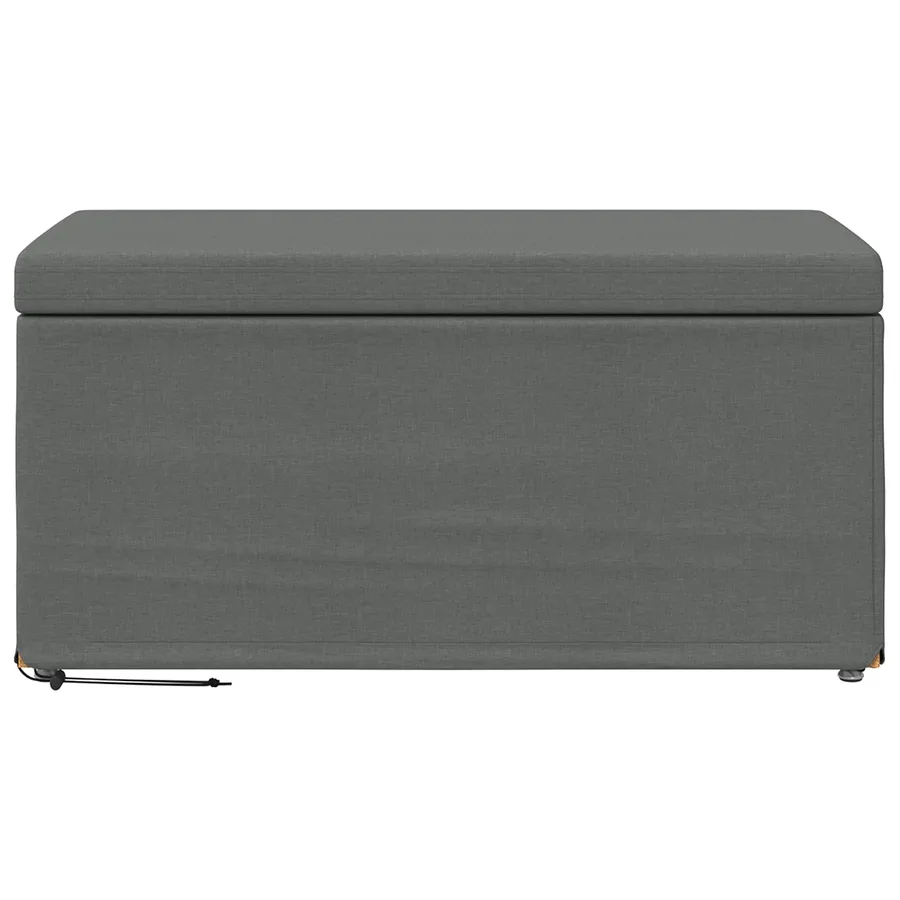 Tabouret Gris foncé 81 x 41 x 40 cm Tissu et bois stratifié - 4