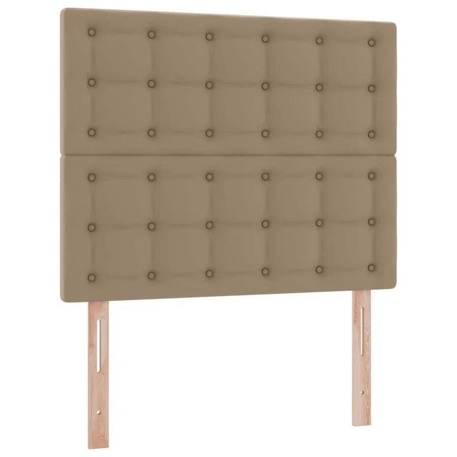 Lit avec rangement et LED Cappuccino 120 x 200 cm Simili cuir - 10