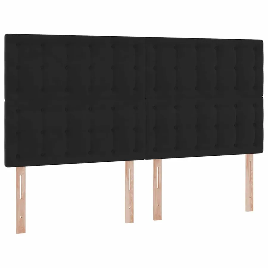 Lit avec rangement et LED Noir 160 x 200 cm Simili cuir - 10