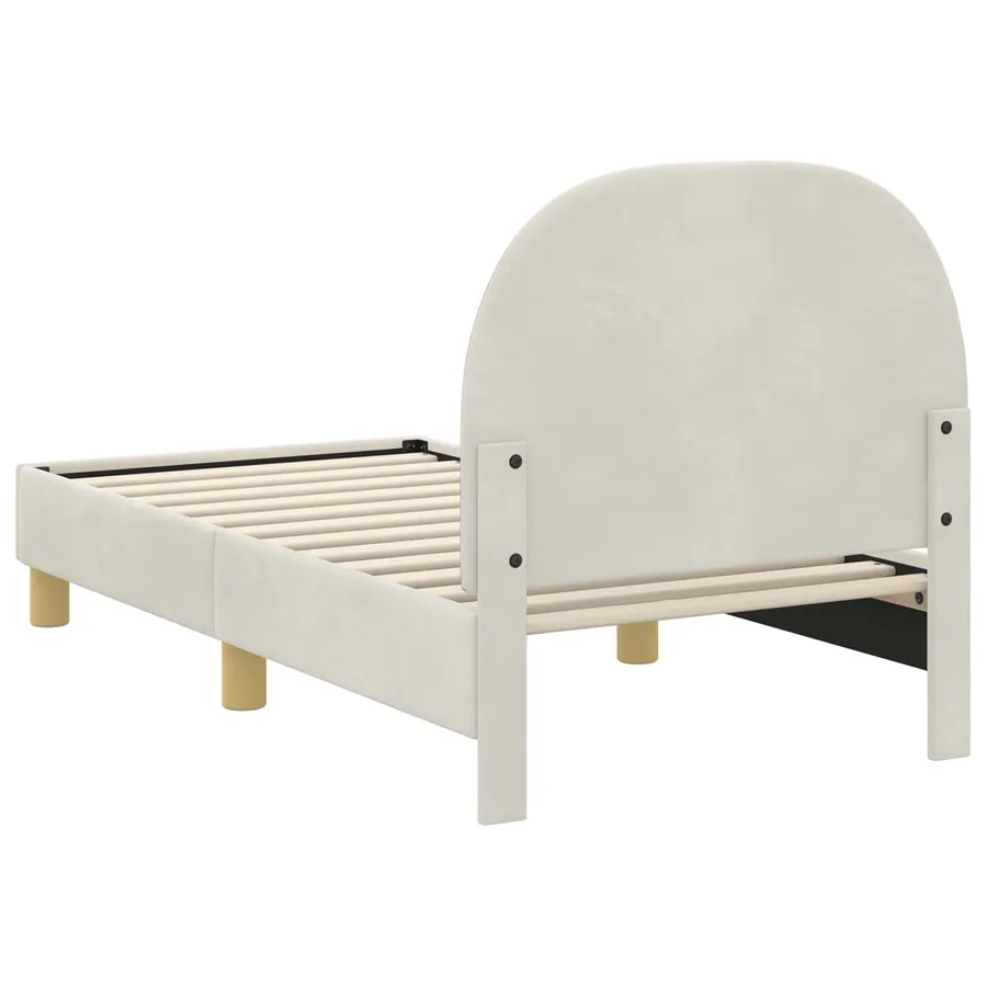 Cadre de lit pour tout-petit avec tête de lit Crème 70 x 140 cm - 7