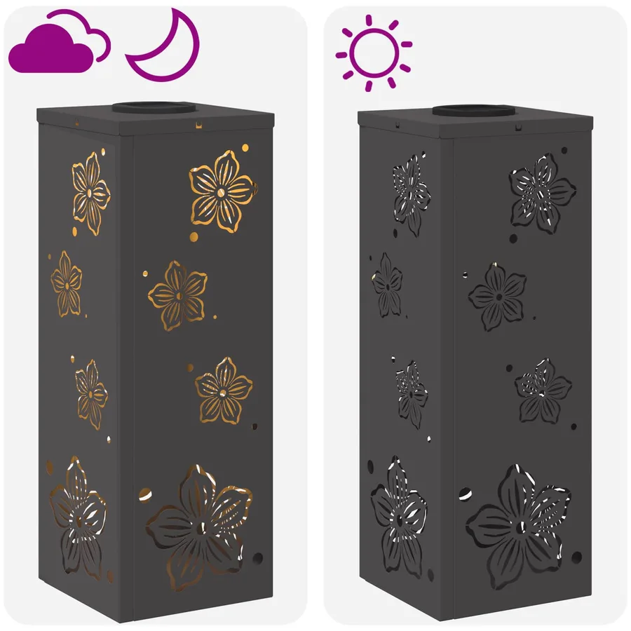 Lumière de chemin LED solaire 2 pcs Blanc chaud 18 x 18 x 50 cm - 13