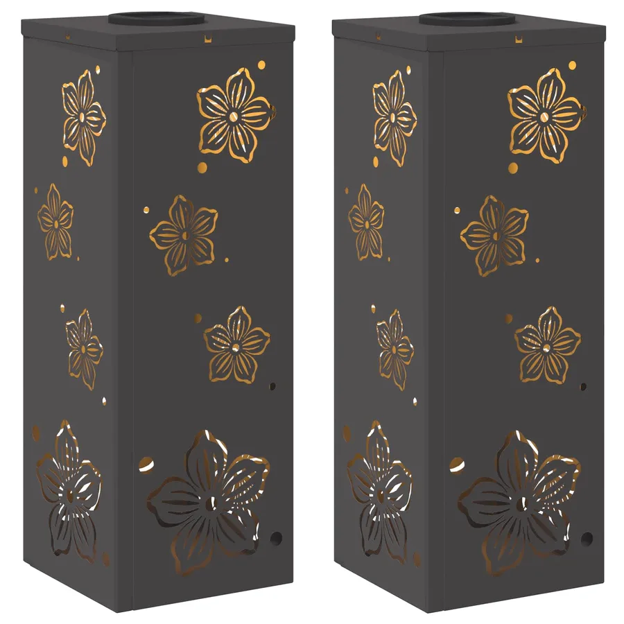 Lumière de chemin LED solaire 2 pcs Blanc chaud 18 x 18 x 50 cm - 2
