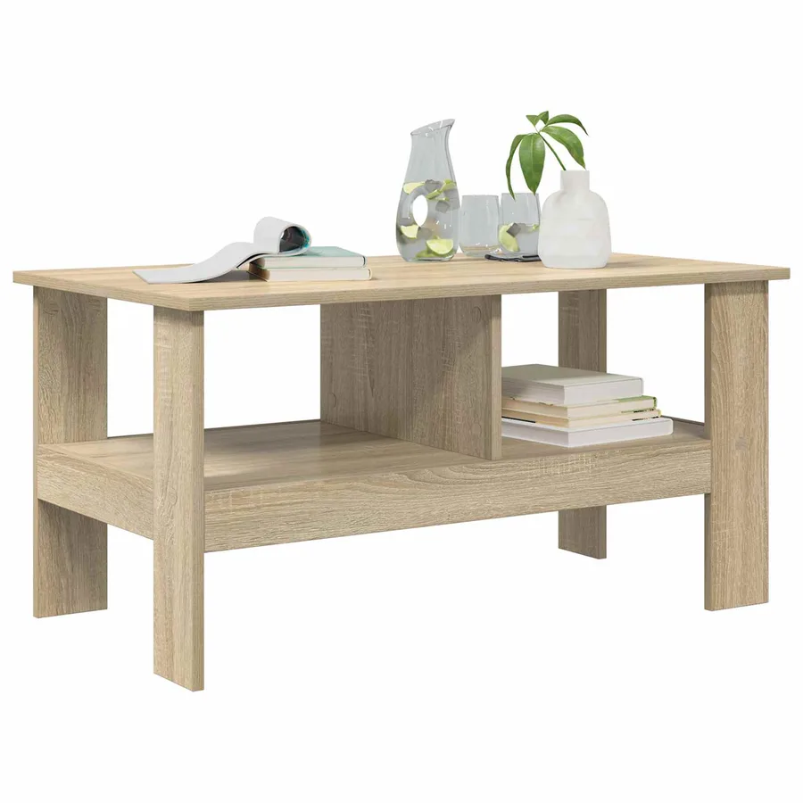 Table basse Chêne Sonoma 90 x 50 x 45 cm Bois d'ingénierie - 3