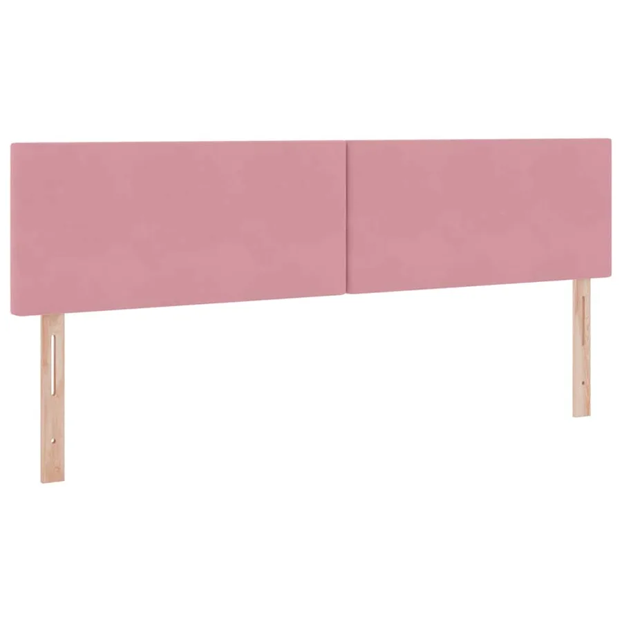 Lit de rangement LED avec matelas Rose 160 x 200 cm Velours - 10