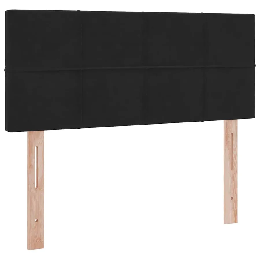 Lit de Rangement avec matelas Noir 120 x 200 cm Velours - 9