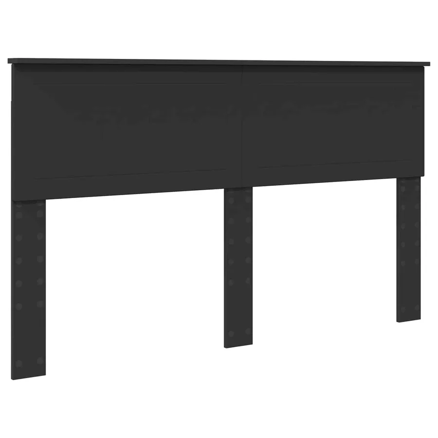 Lit de Rangement Noir 150 x 200 cm Bois d'ingénierie - 7