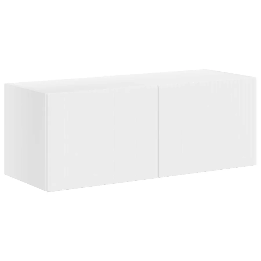 Ensemble de meuble TV mural Montage mural 6 pcs Blanc - 5