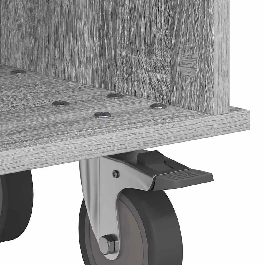 Meuble TV Gris Sonoma 37 x 35 x 35 cm Bois d'ingénierie - 9