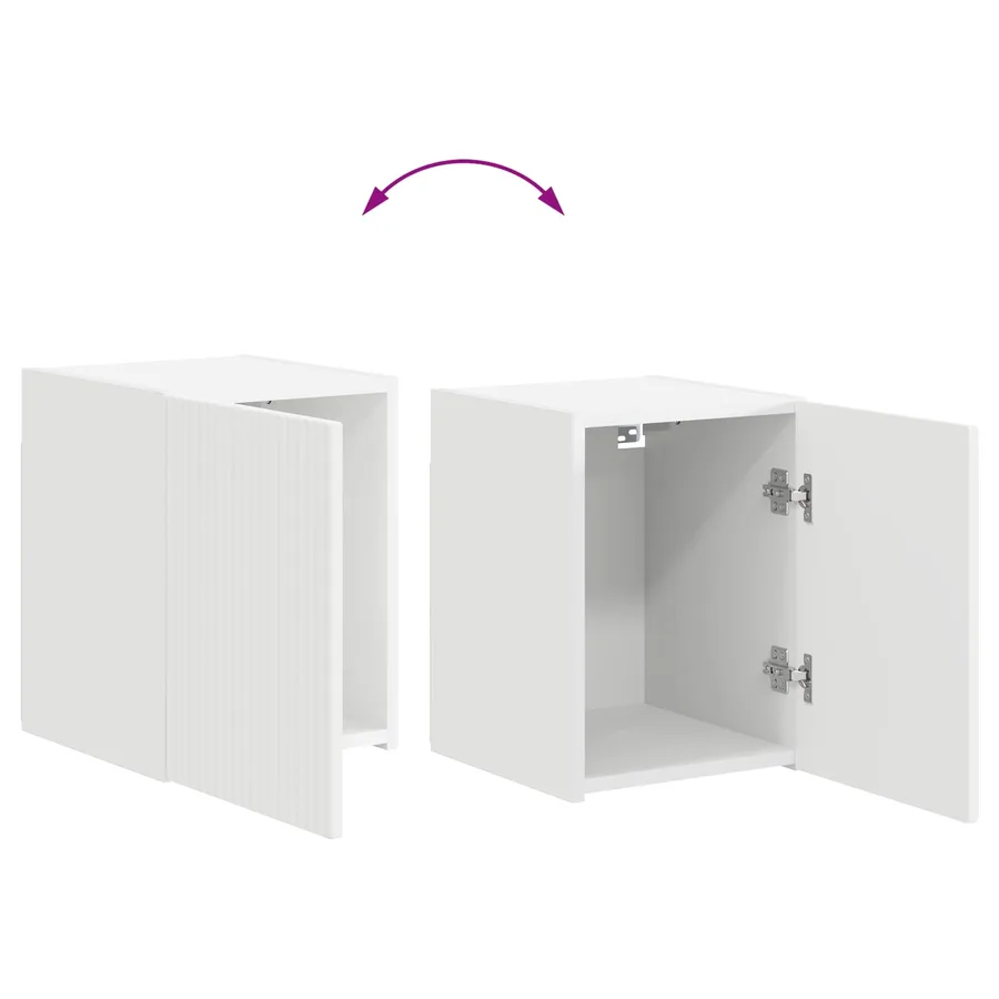 Ensemble meuble TV 5 pcs Blanc Bois d'ingénierie - 13