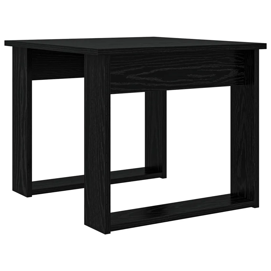 Ensemble de tables basses 2 pcs Chêne noir Bois d'ingénierie - 6