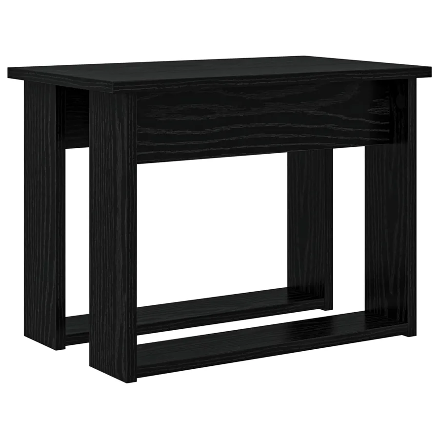 Ensemble de tables basses 2 pcs Chêne noir Bois d'ingénierie - 7