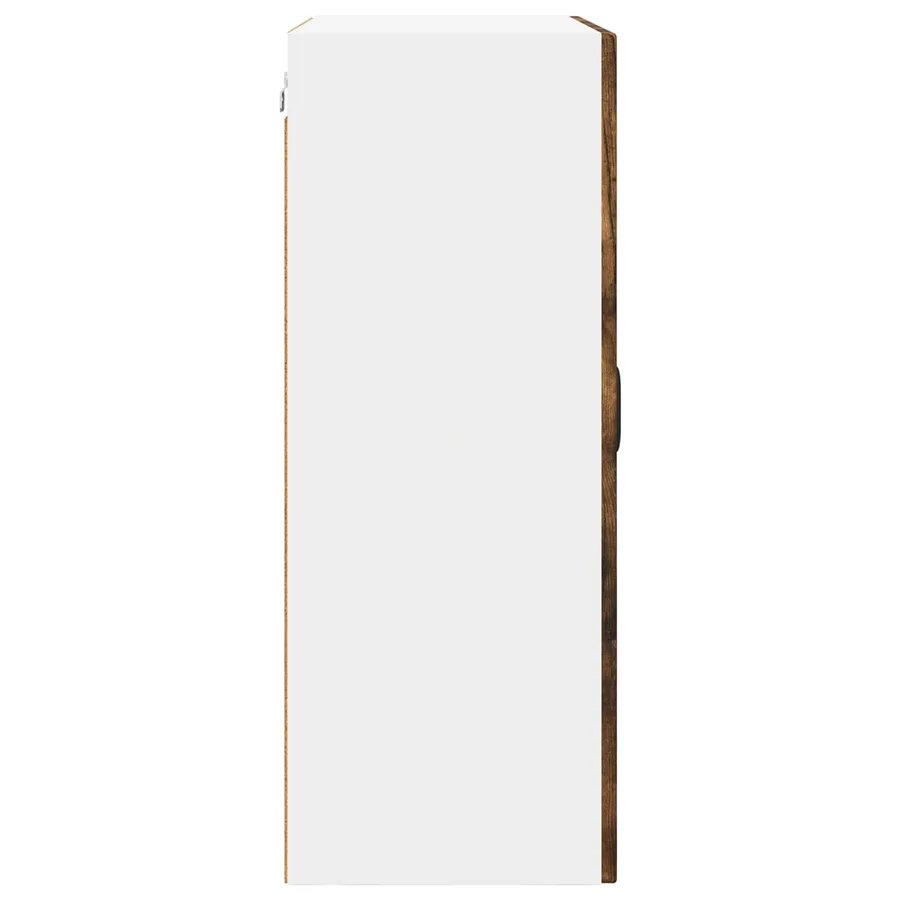 Cabinet en verre mural PORTO Chêne fumé 60 x 31 x 80 cm - 7