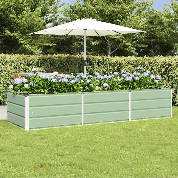 Jardinière Vert 240 x 80 x 45 cm Acier