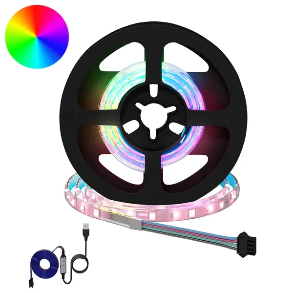 Bande LED 2 pcs Noir et Transparent 400 mm Cuivre et plastique