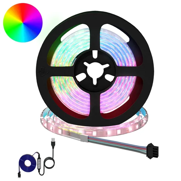 Bande LED 12 pcs Noir et Transparent 1300 mm