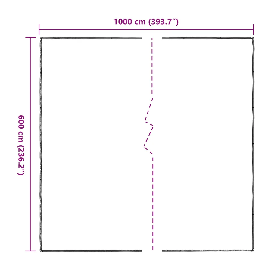 Couverture pour plantes Transparent 6 x 10 m PE - 8