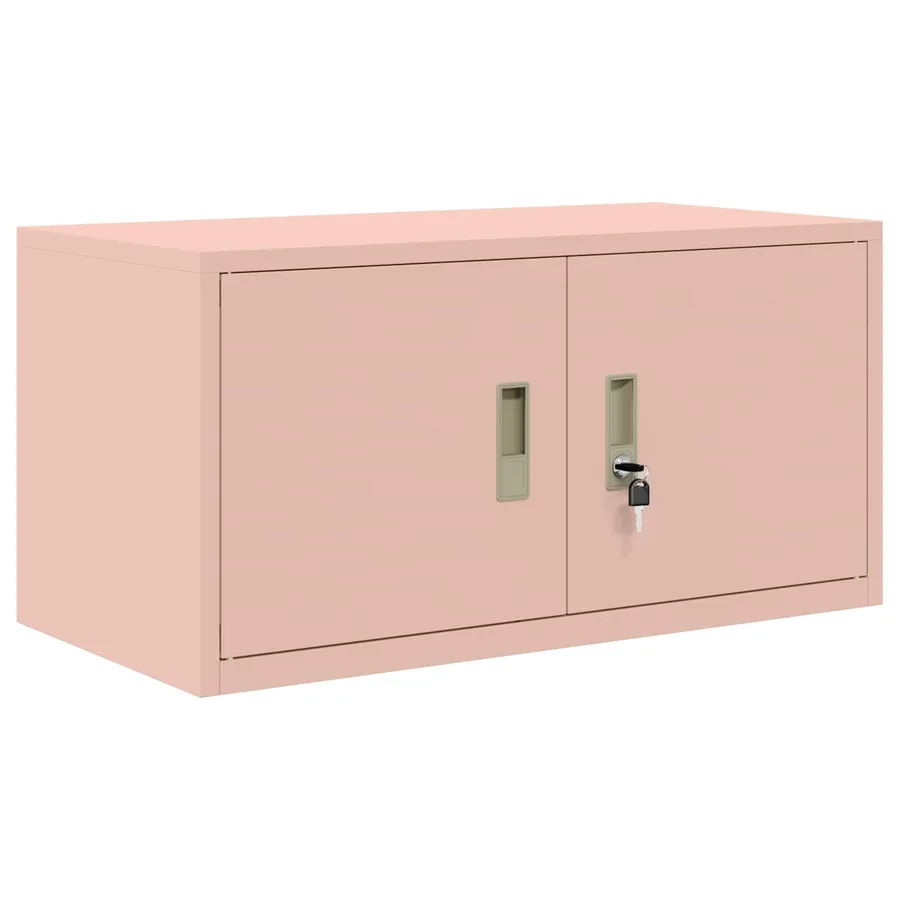 Armoire de rangement Rose 80 x 40 x 40 cm Acier - 2