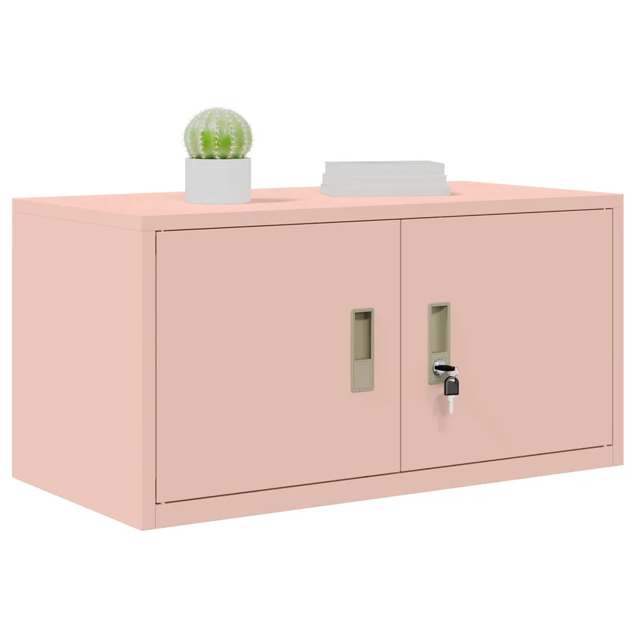 Armoire de rangement Rose 80 x 40 x 40 cm Acier - 3
