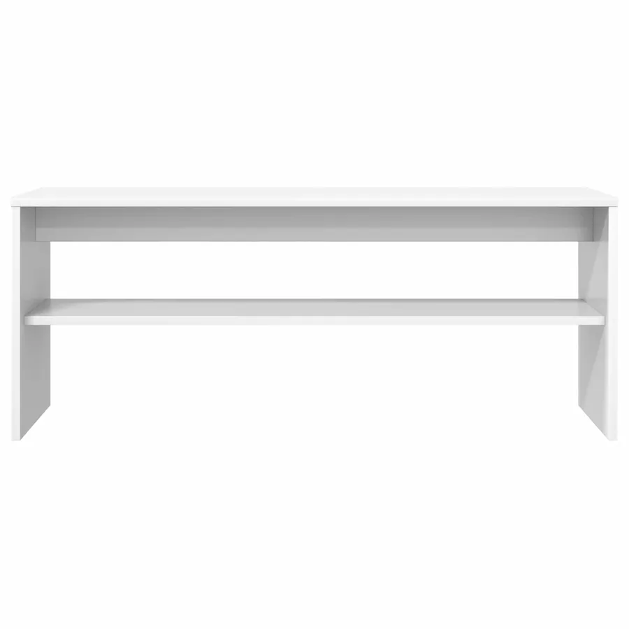 Meuble TV Blanc 100 x 30 x 40 cm Bois d'ingénierie - 5