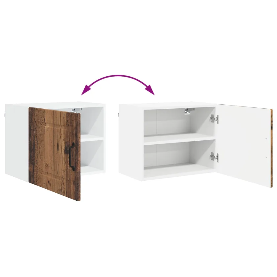 Meuble mural PORTO 2 pcs Bois ancien 50 x 31 x 40 cm - 11