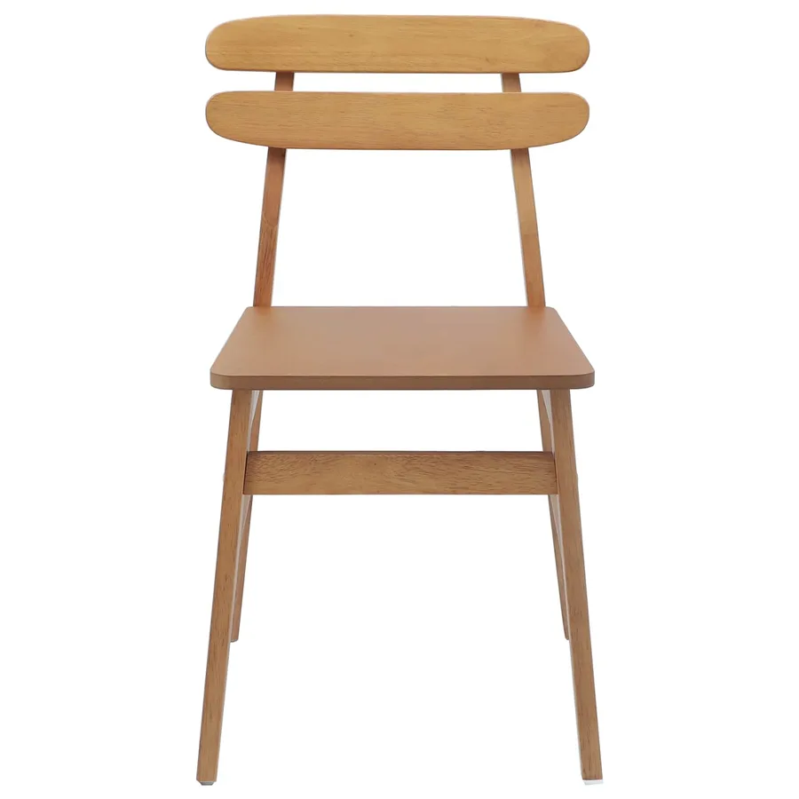 Chaise de salle à manger 2 pcs Naturel - 5