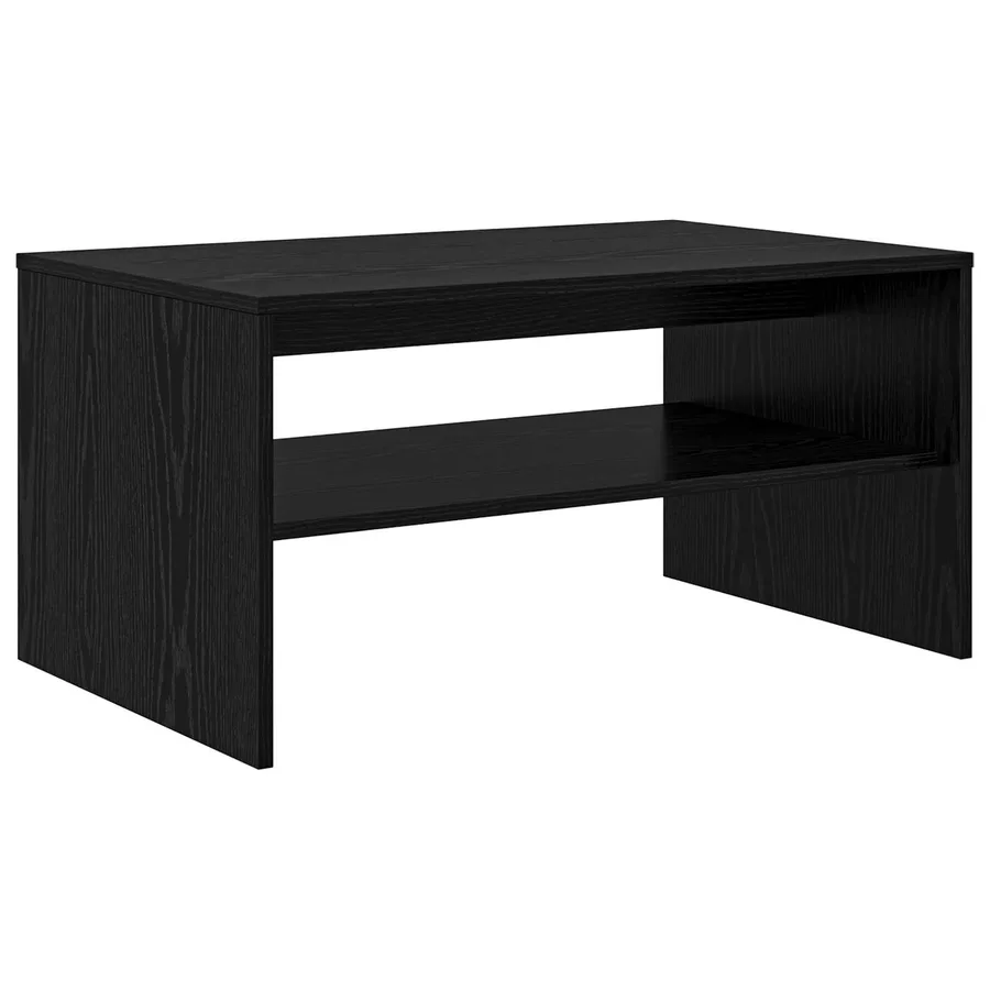 Table basse Chêne noir 80 x 50 x 40 cm Bois d'ingénierie - 7