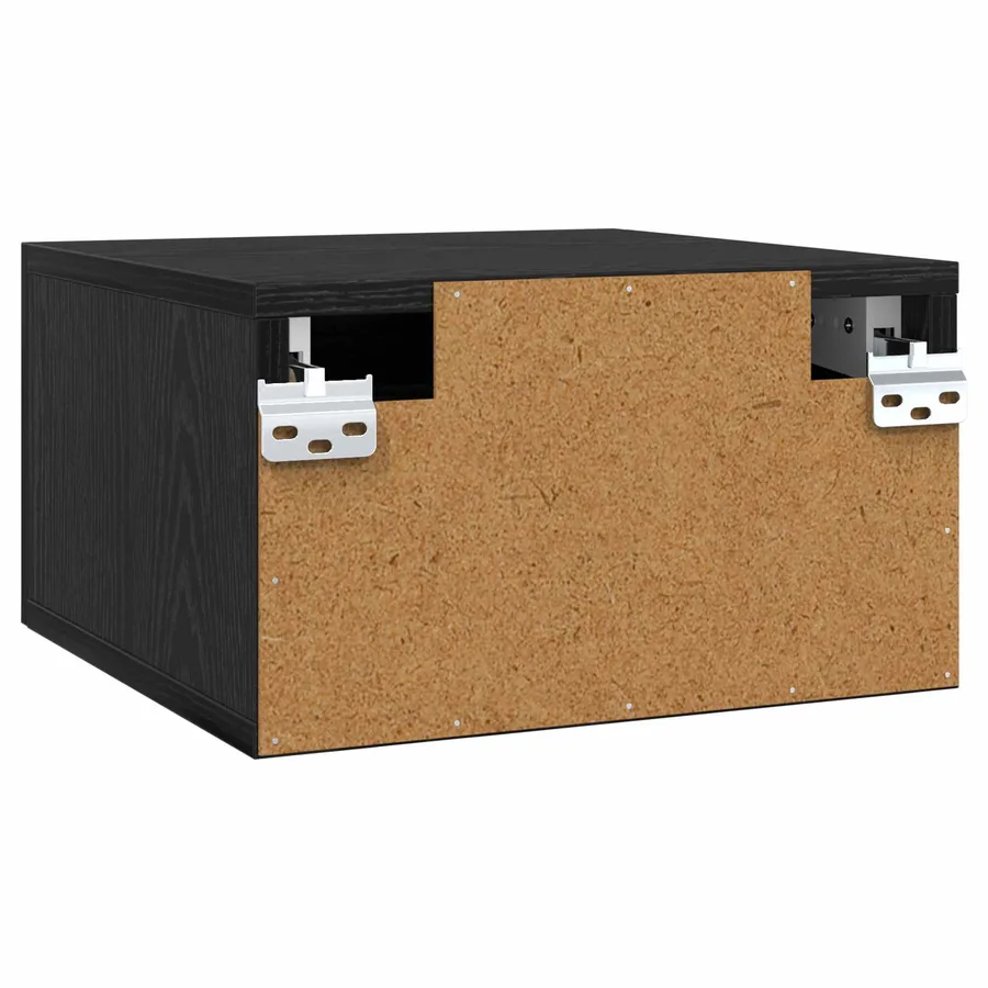 Cabinet de chevet Chêne noir 35 x 35 x 20 cm Bois d'ingénierie - 7