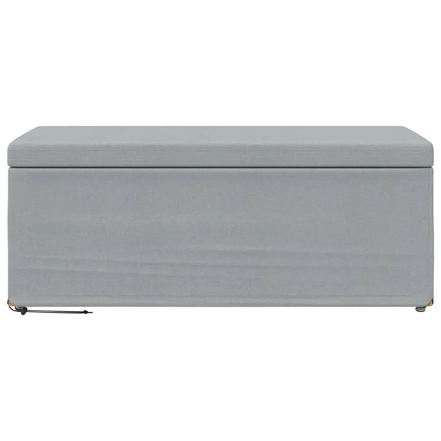 Tabouret Gris clair 101 x 41 x 40 cm Tissu et bois stratifié - 4