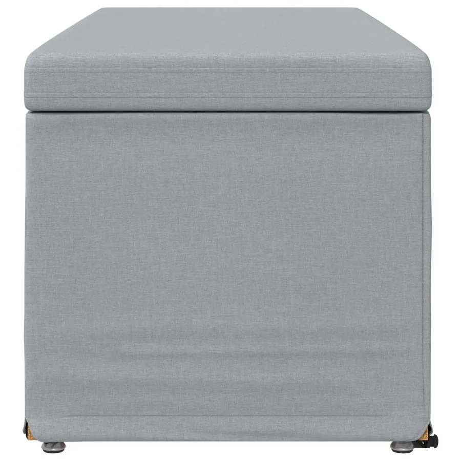 Tabouret Gris clair 101 x 41 x 40 cm Tissu et bois stratifié - 5